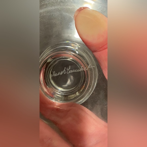 1960s MCM VAL ST. LAMBERT PLAIN STATE CRYSTAL WAFER COMPOTE DISH 6.25” DIAMETER - Picture 8 of 8